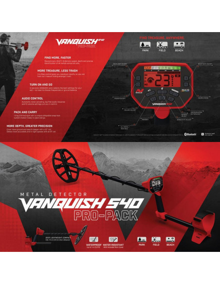 MINELAB VANQUISH 540 PRO PACK