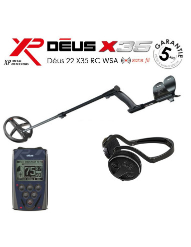 Pack XP Déus disque X35 22cm + télécommande + casque WSA