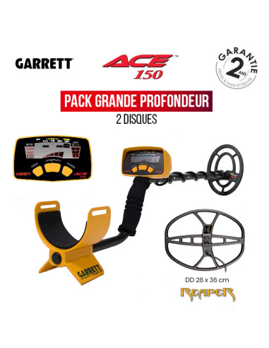 Détecteur Garrett Ace 150 + disque Reaper