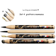 Lot de 4 crayons nettoyage André