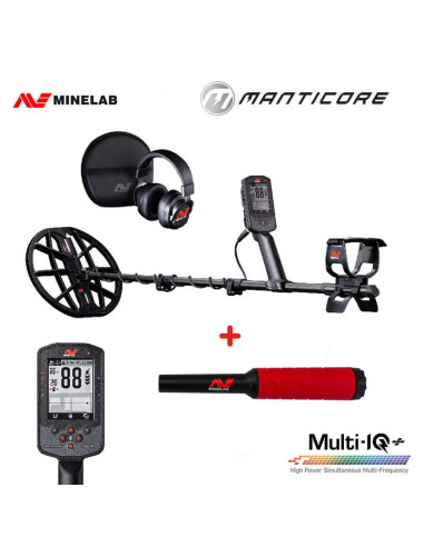 Détecteur Minelab Manticore + Pointer Pro Find 40