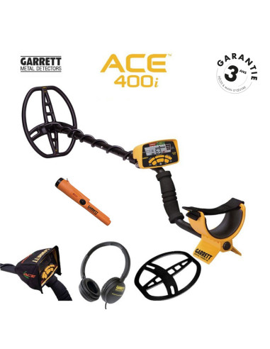 Pack détecteur Garrett Ace 400i + Pro Pointer AT