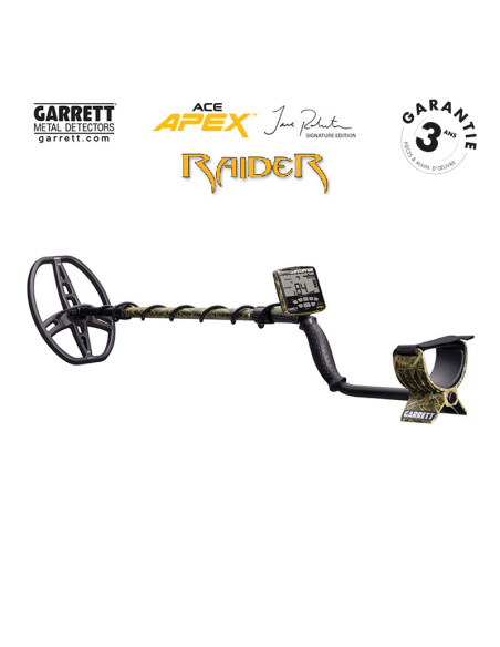 Détecteur Garrett Apex disque Raider Camo Edition Signature Détecteur Garrett Apex disque Raider Camo Edition Signature