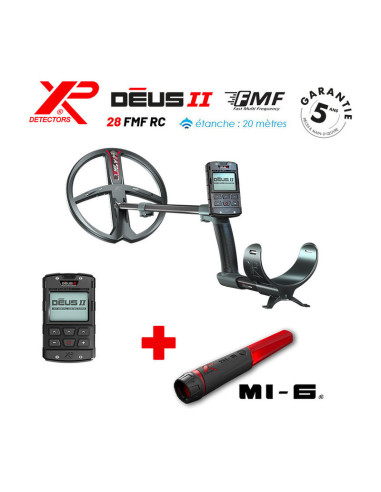 Détecteur XP Déus 2 28FMF RC + pointer MI-6