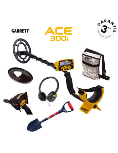 Pack Détecteur Garrett Ace 300i Tout-terrain