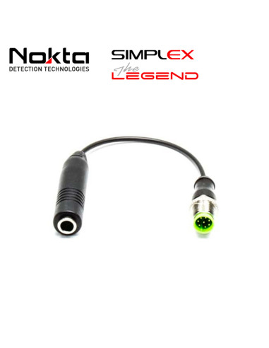 Câble adaptateur jack 6.35mm pour Nokta Simplex et The Legend