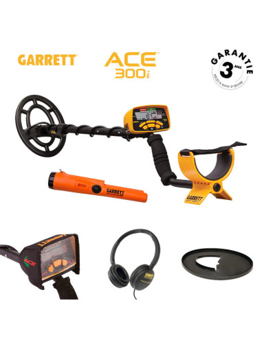 Pack détecteur Garrett Ace 300i + Pro Pointer AT