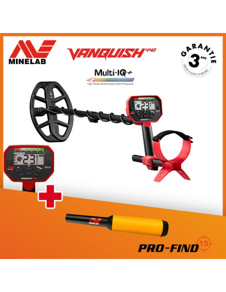 Pack Minelab Vanquish 440 + Pointer Pro-Find 15