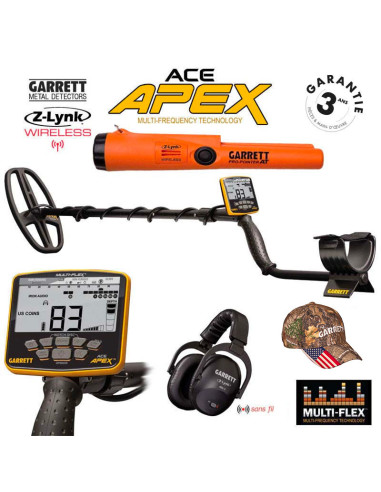 Garrett Ace Apex Casque Z-Lynk + Pro Pointer AT Z-Lynk