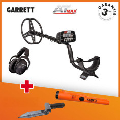 Détecteur de métaux Garrett AT MAX + ProPointer AT ZLynk + couteau