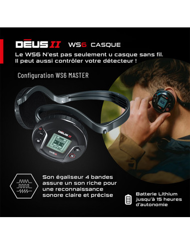 XP Déus 2 FMF RC 34x28cm + casque WS6... XP Déus 2 FMF RC 34x28cm + casque WS6...