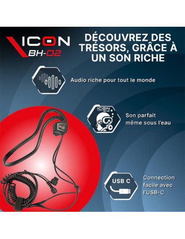 Casque XP BH-02 conduction osseuse étanche pour XP ICON