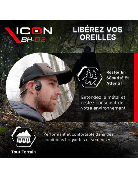 Casque XP BH-02 conduction osseuse étanche pour XP ICON