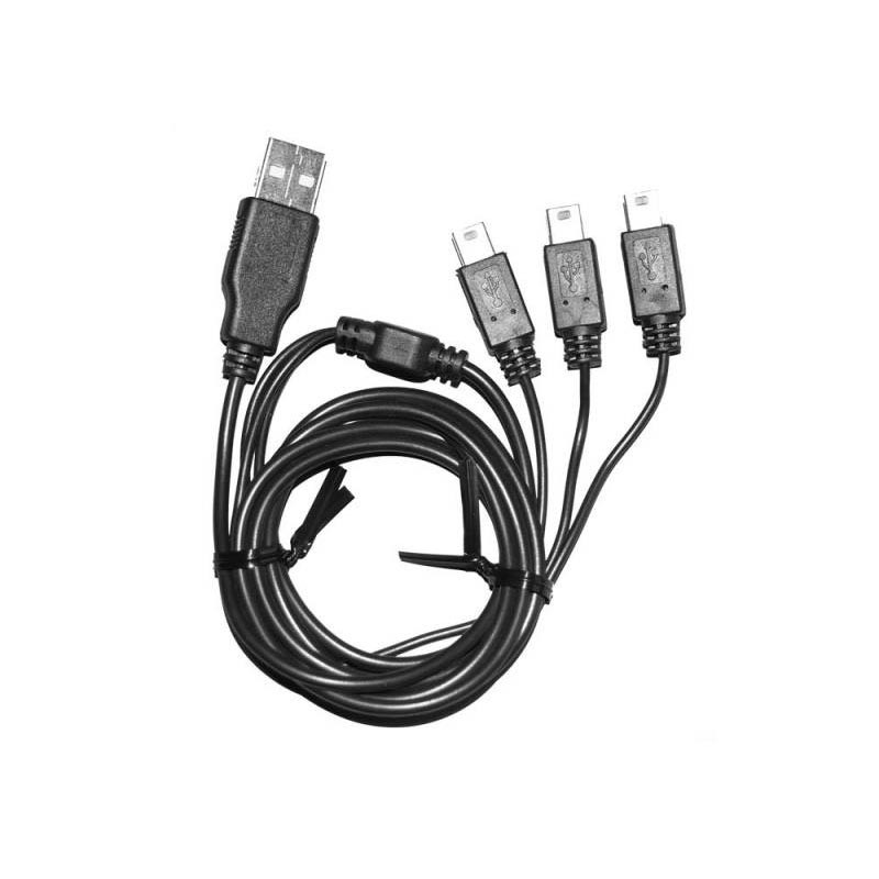 Câble USB 3 sorties pour chargeur XP Déus