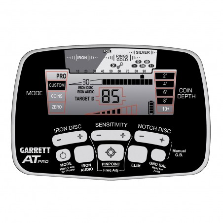 Écran de contrôle du détecteur de métaux AT Pro international Écran de contrôle du détecteur de métaux AT Pro international