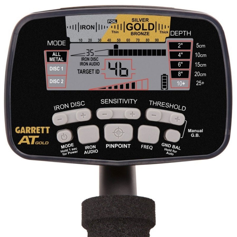 Écran de contrôle de l'AT Gold Écran de contrôle de l'AT Gold