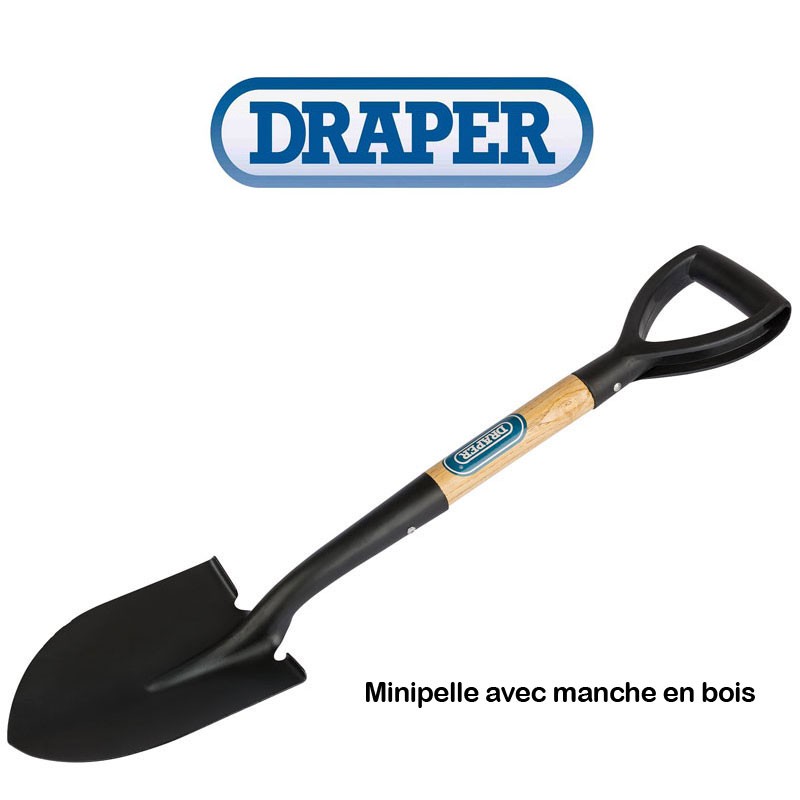 Mini pelle Draper (manche bois)